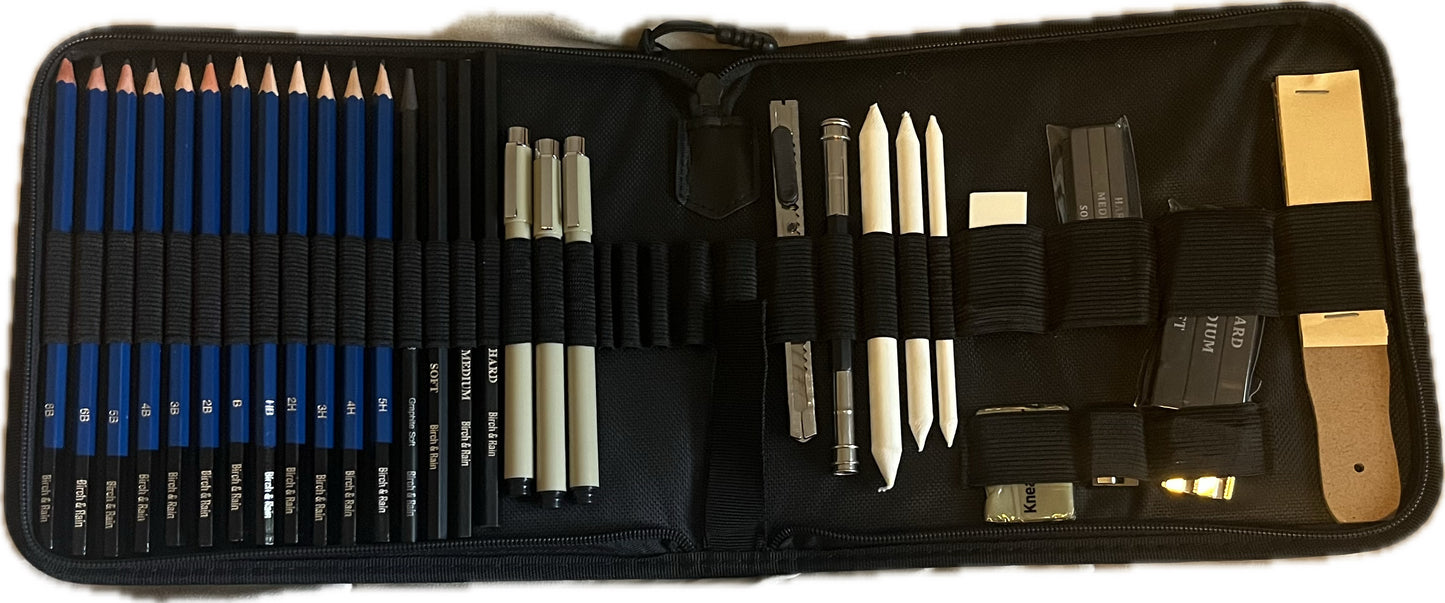 Birch & Rain 36 Piece Drawing Set