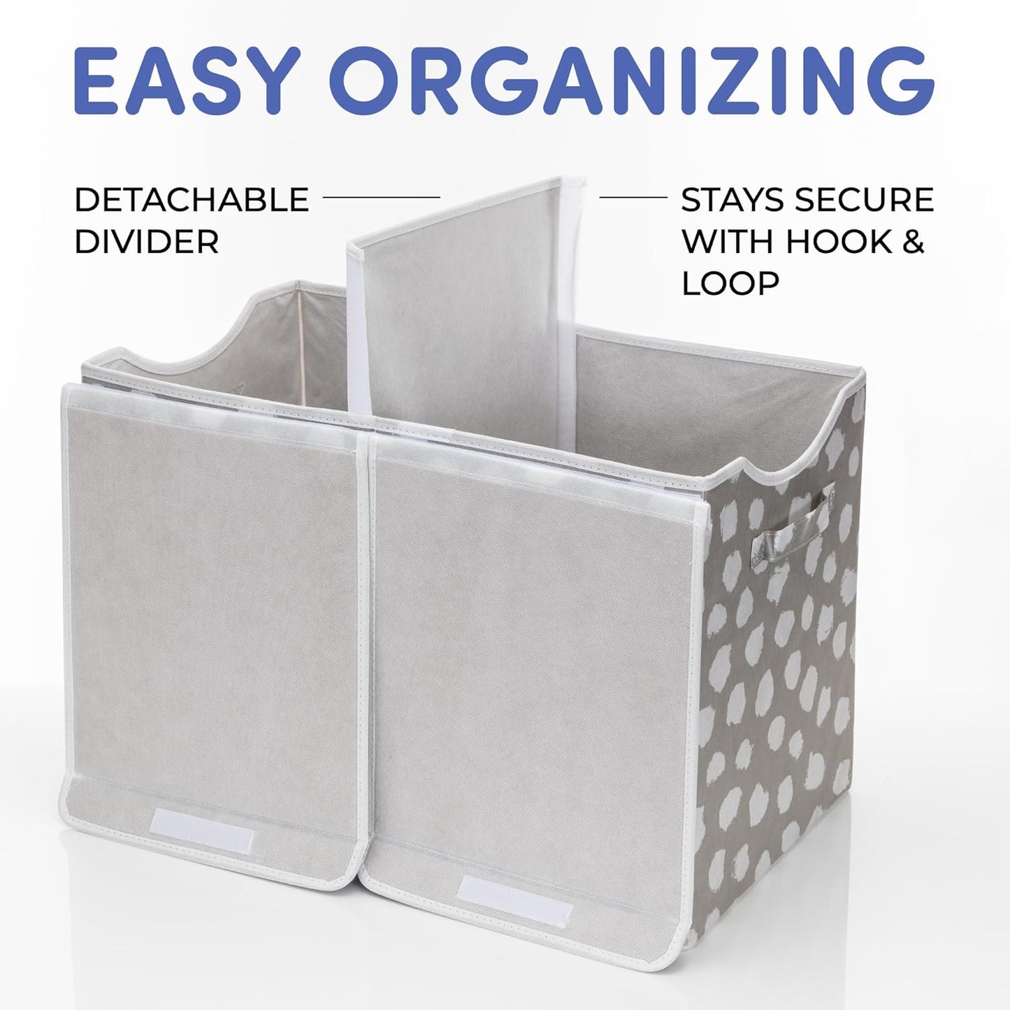 Toy Chest for Kids - Large Storage Chests with Detachable Organizer and Flip-Top Lid